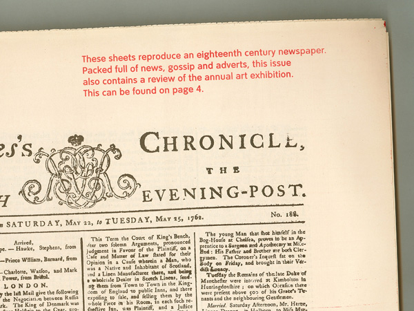 Detail of newspaper reprinted from a British Library bromide