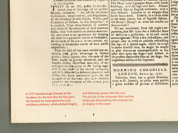 Detail of newspaper reprinted from a British Library bromide