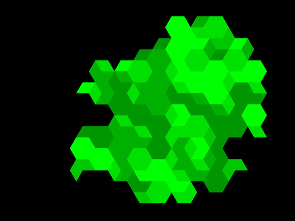 Graphic pattern for map: habitable land